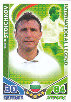 Hristo Stoichkov Bulgaria 2010 World Cup Match Attax International Legends #IL